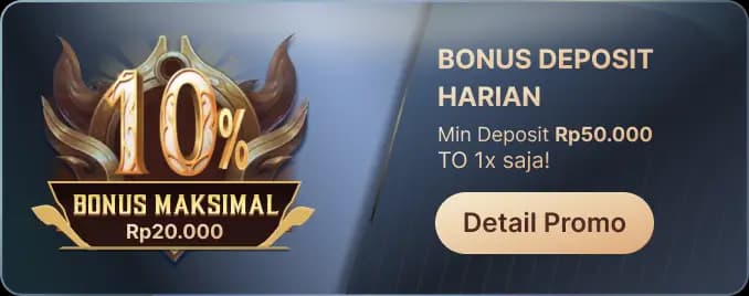 2# BONUS DEPOSIT HARIAN – TO 1X!